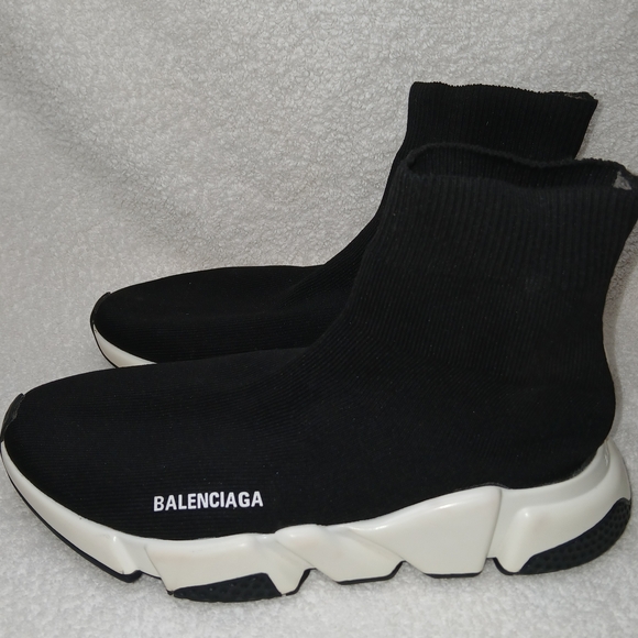 Balenciaga Men's Black Speed Trainer Sock Sneakers.Size 9 (NO INSOLES)